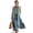 Blue Black Floral, variant on Crane Bird Print Summer Maxi Dress Women, Sleeveless Tank Dress, Linen Look Long Dresses with Pockets, Loose Casual Flowy Beach Vacation Outfit, M