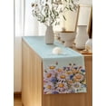 thumbnail image 5 of Table Runner 60 Inches Long for Kitchen Dining, Watercolor Daisy Dresser Scarf Farmhouse, Dining Table Decorations for Wedding/Parties, Rustic Spring Botanical Flowers Floral 13 x 60 In, 5 of 8