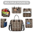 thumbnail image 2 of Brown and Black Leopard Print Womens Lunch Box for Work,Insulated Large Lunch Bag for Tween and Teen,Loncheras Para Mujer,Leakproof Adult Lunch Bag for Work,Beach,Travel,Picnic,Camping, 2 of 7