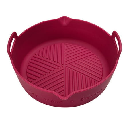 

Genuiskids Air Fryer Silicone Pot Replacement of Parchment Paper Liners No More Cleaning Basket After Using the Air fryer Food Safe Air fryers Oven Accessories