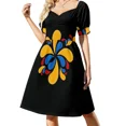 thumbnail image 1 of Vestido sin mangas de camisetas colombianas, vestido de verano, vestido de mujer coreano, vestido de verano para mujer, 1 of 8