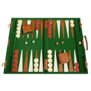18-inch Deluxe Backgammon Set - Green