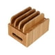 thumbnail image 2 of Natural 4 Ranuras Bambú Multi-Dispositivo Organizador de escritorio Soporte organizador, 2 of 9