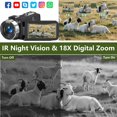 thumbnail image 3 of Cámara de video Yuejewlry 4K 75 MP 64 GB SD 18× Zoom y Webcam, 3 of 7
