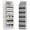 Gray, variant on LazySpin over the Door Organizer, 6-Tier Closet Door Hanging Organizer with 12 Mesh Pockets, Ultra Sturdy Large Capacity Over Door Storage Nursery Essentials, Grey