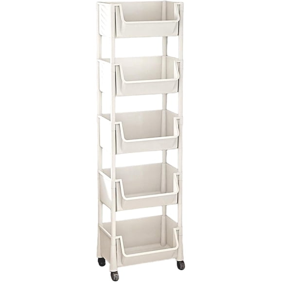 Organizador Carrito Rodante, almacenamiento de 5 niveles, organizador de aperitivos con ruedas.