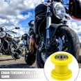 thumbnail image 2 of Unique Bargains 2 Pcs 10mm Drive Chain Pulley Chain Adjustment Tensioner Rubber Wheel Guide for Motorcycle ATVs Yellow, 2 of 7
