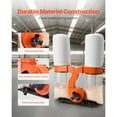thumbnail image 6 of KFFKFF Dust Collection System, 1550 CFM with 2.5 Micron Filtration, 3.0HP Motor, Two 35-Gallon Collection Bags & Two 42-Gallon Filter Bags, 3400 RPM, Non-Woven Fabric Design, 6 of 9