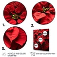 thumbnail image 3 of Designart "Festive Display of Poinsettias" Floral & Botanical Canvas Wall Art, 3 of 5