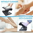 thumbnail image 6 of Foot Rest for Under Desk at Work,Height Adjustable Infinite Angle Ergonomic Foldable Footrest for Office, Gaming,Computer, Removable Pad Desk Foot Stool with Massage Beads,All-Season(Black), 6 of 17