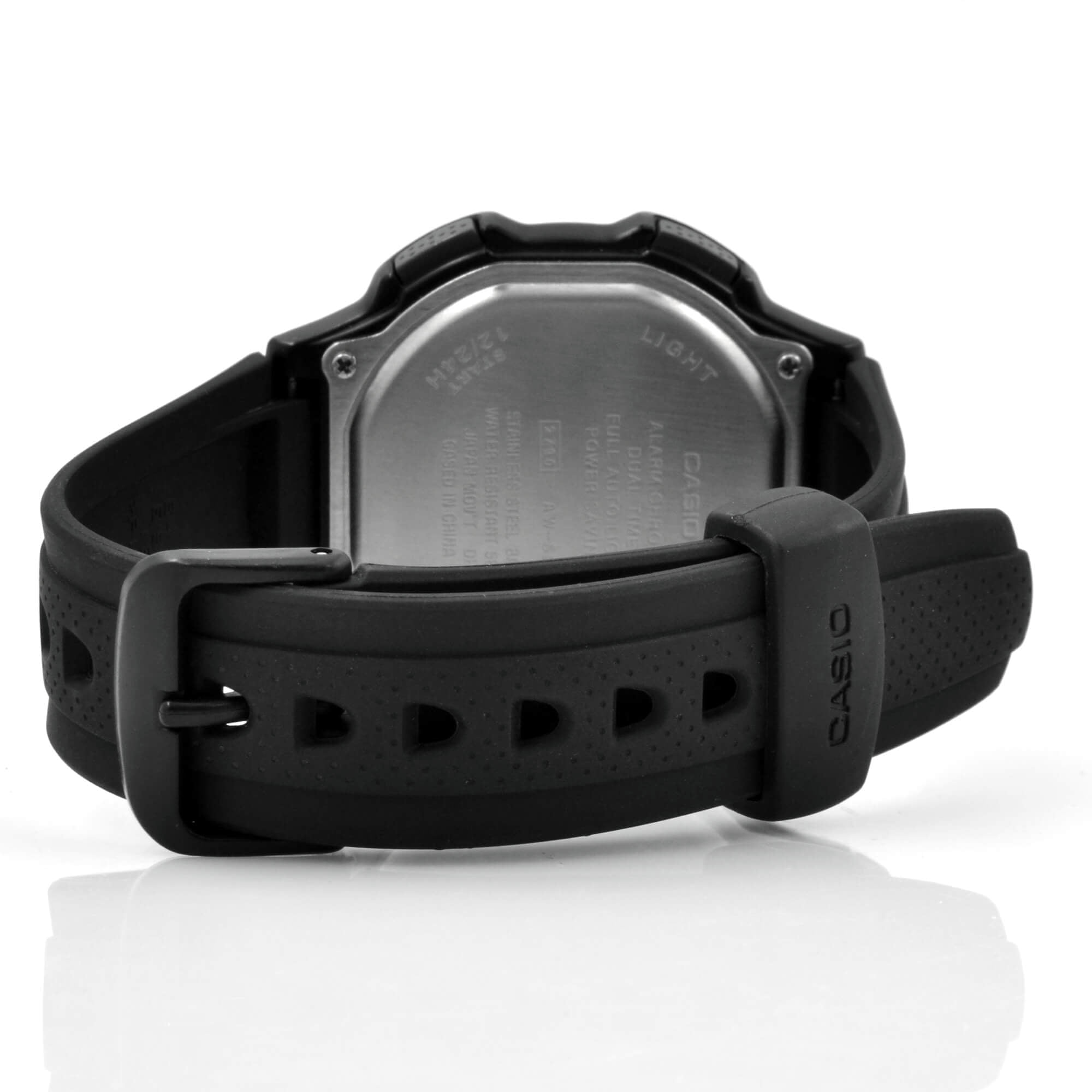 Casio AWS-90-9A Stainless Steel Case Black Band Watch