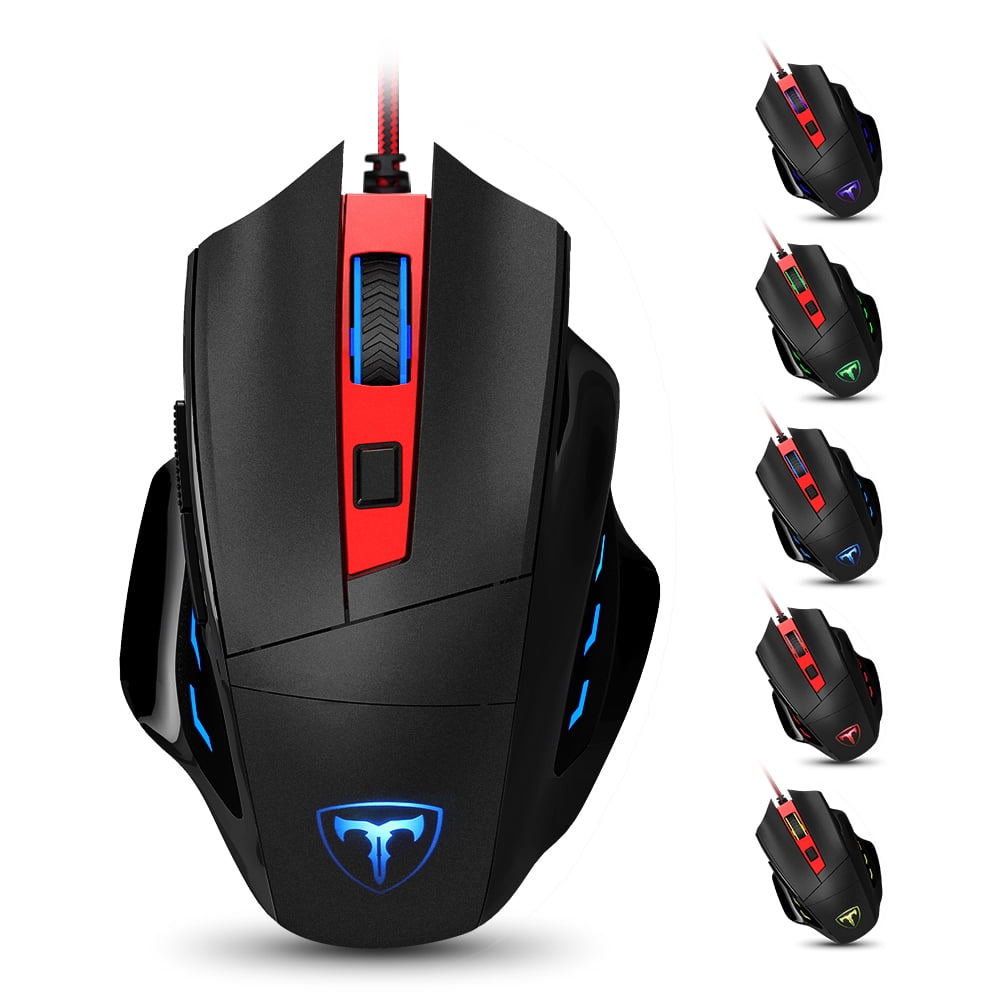 Programmable Laser Gaming Mouse with Adjustable DPI(Default 1000/1600