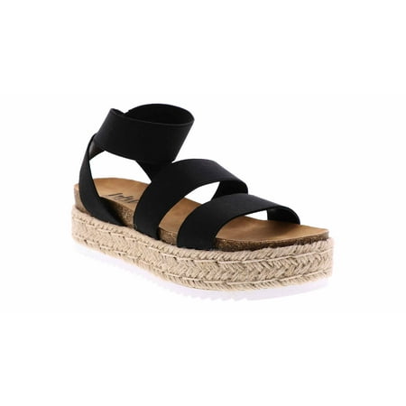 

BTW Larkin Elastic Flatform Sandal Black