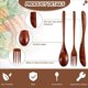thumbnail image 4 of Juego de Cubiertos de Cuchillo de Tenedor de Cuchara de Madera de 45 Piezas, Juego de Utensilios de Cena de Madera, Juego de Cubiertos de Vajilla de Cocina de Madera, 4 of 5