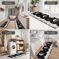 thumbnail image 5 of Black White Moon Flower Mountain Pattern Kitchen Rugs Sets Of 3,Kitchen Runner Rugs Non Skid Washable,Decorative Kitchen Floor Mats for Kitchen,Sink,Laundry,17"x30"+ 17"x47" + 17"x59", 5 of 6