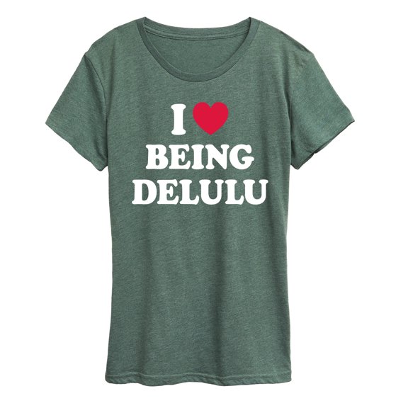 Instant Message - Love Being Delulu Short Sleeve Graphic T-Shirt