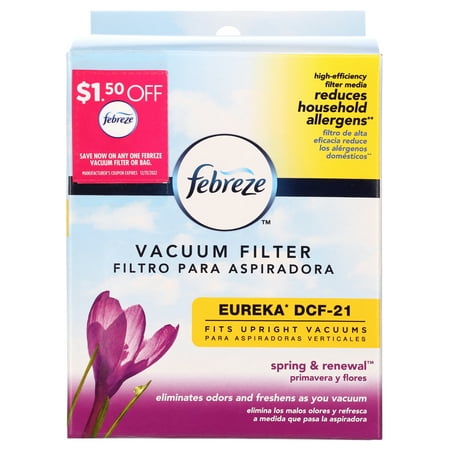 Febreze Eureka DCF-21 Premium Allergen Vacuum Filter with Spring & Renewal Scent, 11643