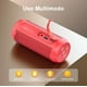 thumbnail image 2 of Bocina Bluetooth Portátil Hora Rojo con Iluminación RGB Ajustable y Emparejamiento Dual TWS, 2 of 6