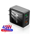 thumbnail image 4 of Cargador rápido de teléfono PD 25W + Dual QC3.0 para iPhone 13 Pro Xiaomi (Negro EE. UU.) Ehuebsd Para estrenar, 4 of 8