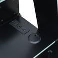 thumbnail image 4 of Mirightone Gaming Loft Bed with Desk and RGB Light, Full Size Wood Loft Bed Frame with Storage Shelve and RGB Light, Table with adjustable placement. Cloud Blue, 4 of 7