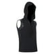 thumbnail image 3 of Blusa sin mangas con capucha para hombre, estilo punk, color liso, con parches, sin mangas, con capucha, 3 of 8