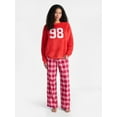 thumbnail image 2 of No Boundaries Sleepwear Teddy Fleece Pullover, Lightweight, Women’s, 2 of 5