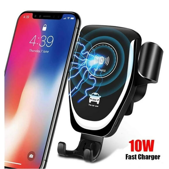 Wireless Car Charger, Borz 15W/10W/7.5W Qi Car Charger Fast Charging Auto Clamping Car Wireless Charger Air Vent Car Phone Holder Mount, Compatible with iPhone 12/12 Pro Max/12 Mini/11, Galaxy S21/S20