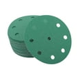 thumbnail image 1 of Unique Bargains Sanding Discs 5 Inch 9 Hole 100 Grit Round Hook and Loop Sandpaper Aluminum Oxide Green 50 Pcs, 1 of 6