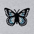 thumbnail image 2 of Dalix Butterfly Embroidery Relaxed Hoodie Soft Fleece Sweatshirt Drawcord Fit Lounge Womens in Heather Gray XL X-Large, 2 of 5