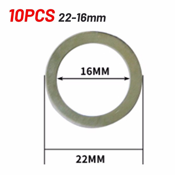 10pc Circular Saw Blade Reducing Rings Conversion Ring Cutting Disc Inner Hole Adapter 16/20/25