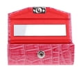 thumbnail image 6 of Leather Case Holder Storage Box With Mirror For Purse - Rose Red, as described, 6 of 7