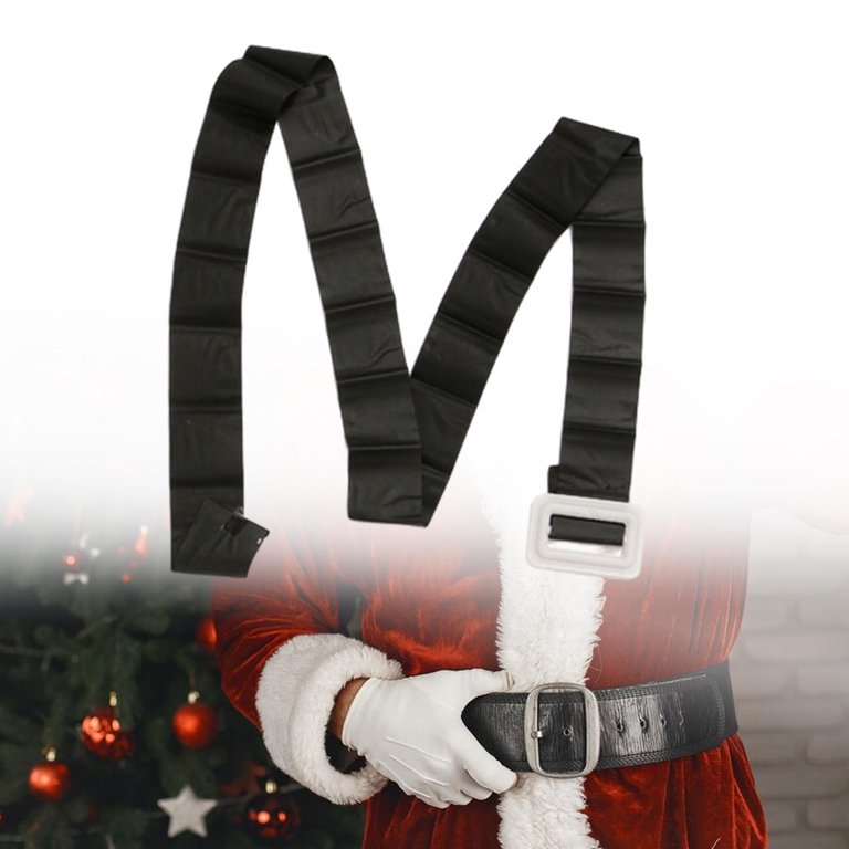 Christmas Santa Belt Santa Costume Belt for Dress up Stage Performance Xmas  White Buckle - Walmart.com