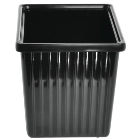 HUBERT® Garnish Bowl Square Black Melamine - 6" L x 6" W x 7" H