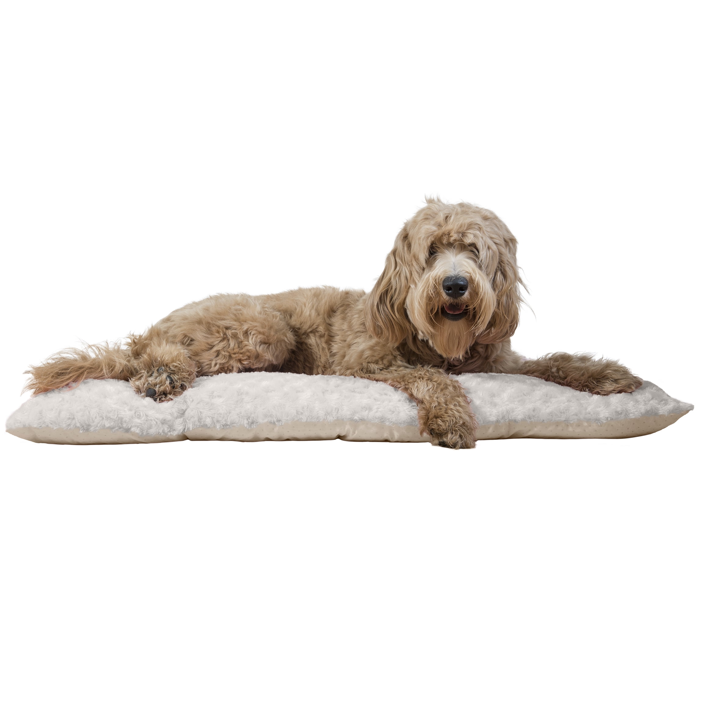 FurHaven Pet Kennel Pad Ultra Plush Tufted Pillow Pet Bed for Crates