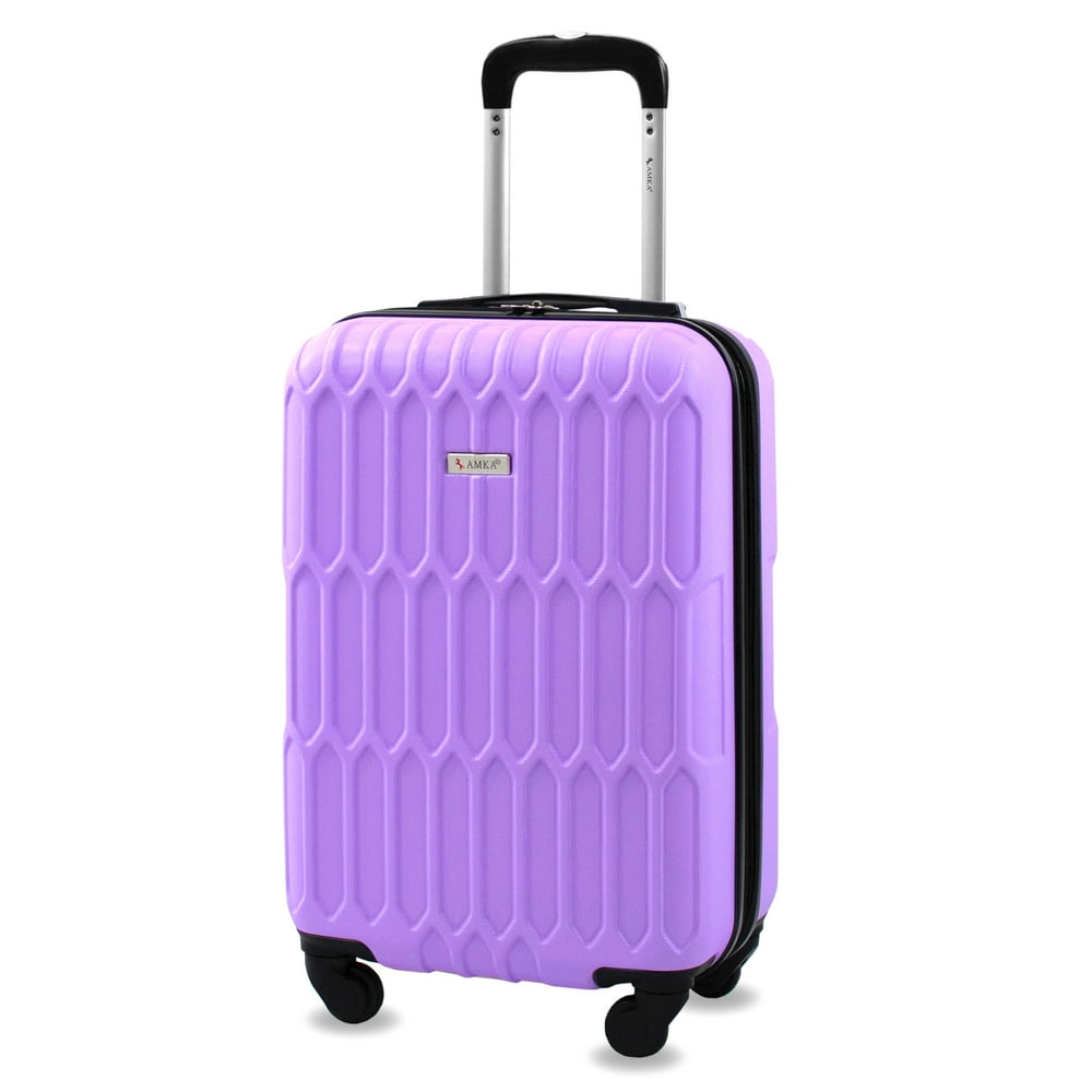 Amka AMKA 22 in. Lilac CarryOn Expandable Spinner Suitcase