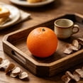 thumbnail image 4 of Artificial Orange Fake Fruit Decor Set, 1 Orange, Plastic Realistic Simulation Fruit for Kitchen Table Centerpiece, Party Display, Photography Prop, 4 of 6