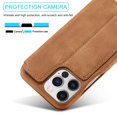thumbnail image 7 of SaniMore for iPhone 14 Pro 6.1" Case [RFID Blocking], Camera Protection Card Slot Ultra-Thin PU Leather Magnetic Wallet Cover with Practical Bracket Shockproof Protective Shell, Brown, 7 of 7