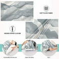 thumbnail image 3 of Watercolor Mountain Range Plush Pillow Cases King Size Ultra Soft Warm Pillowcases with Zipper 20"x40", 3 of 9