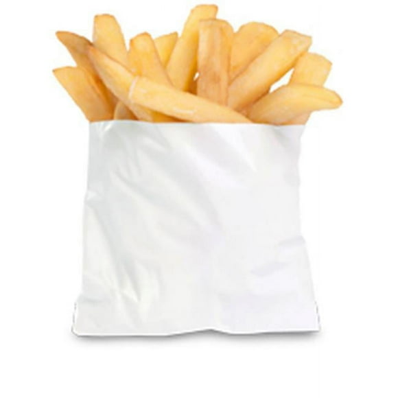 Bagcraft BGC450003 Grease Resistant Fry Bag PB3, White