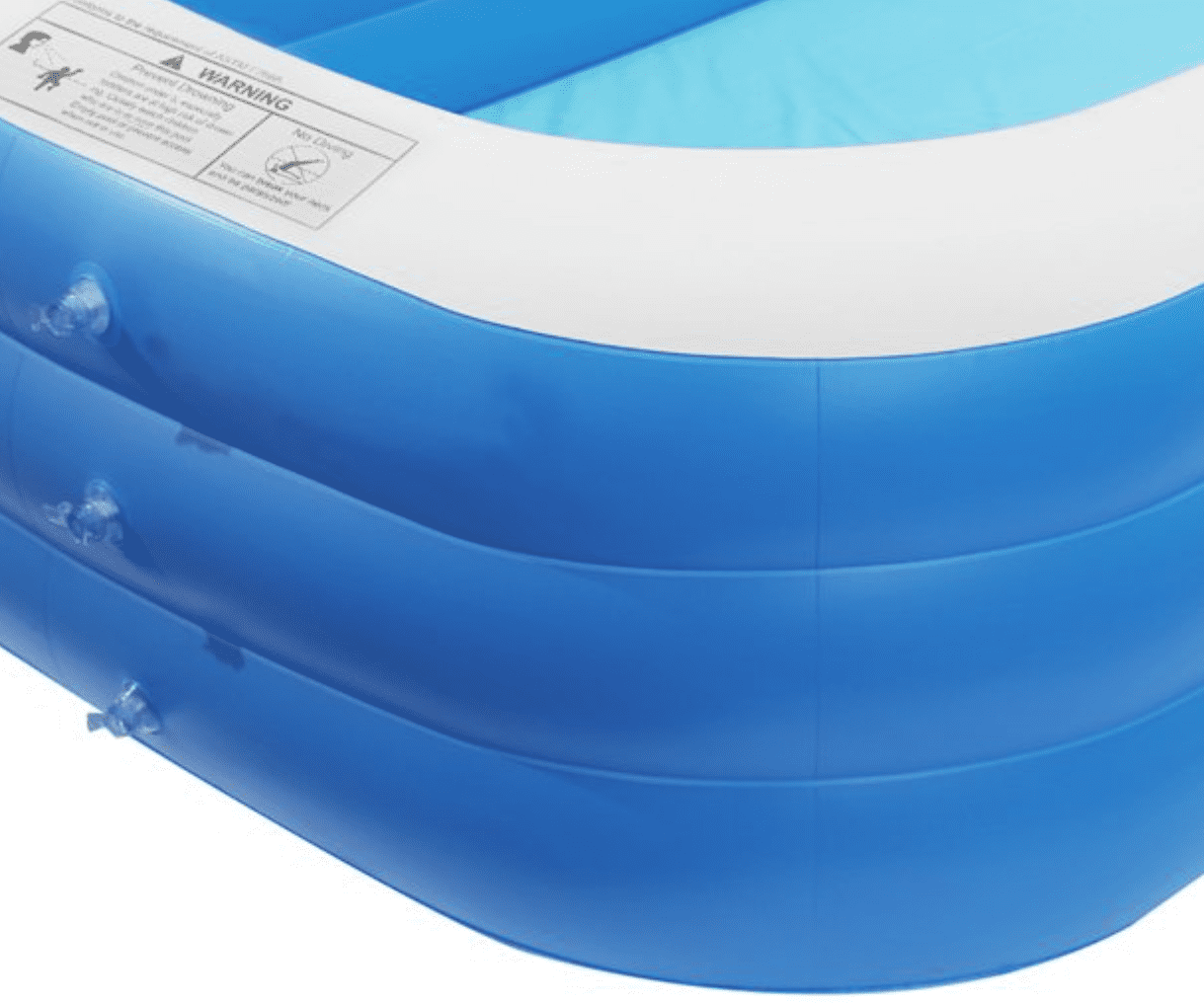 Pool 10ft by 6ft by 2.5ft made with Quality Extra Thick and Durable Material Inflatable for Kids and Adults Backyard Summer Fun Ideas for All