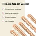 thumbnail image 2 of Uxcell 2-Pack Copper Round Rod 12mm x 100mm T2 Copper Stock, 2 of 7