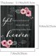 thumbnail image 2 of Letrero conmemorativo de madera Esta luz arde en honor a quienes hoy miran desde el cielo, placa de madera con forma de flor, placa colgante de bienvenida para decoración de ceremonia de boda,, 2 of 8