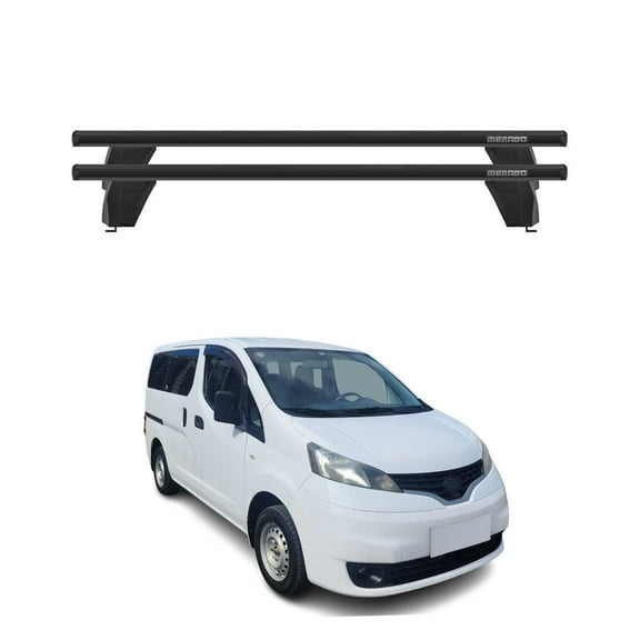 For 2013-2021 Nissan NV200 Fix Point Roof Racks Cross Bars Black 2Pcs