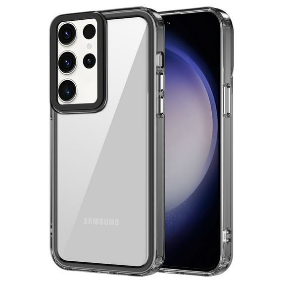 Cutyskin for Samsung Galaxy S24 Ultra Case, Military-Grade Protection Transparent Non-Yellowing, Compatible with Wireless Charging, Thin Lightweight Shockproof Phone Case for Galaxy S24 Ultra,Black