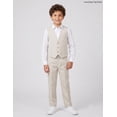 thumbnail image 2 of Boys 2-Piece Formal Vest & Suit Pants Outfit Set, Sizes: 2T to 16 (Linen Beige), 2 of 6