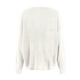 thumbnail image 4 of Stichou Women's 2025 Fashion Casual Oversized Open Front Batwing Long Sleeve Chunky Knit Cardigans Sweaters Outerwear Coats White XL, 4 of 5