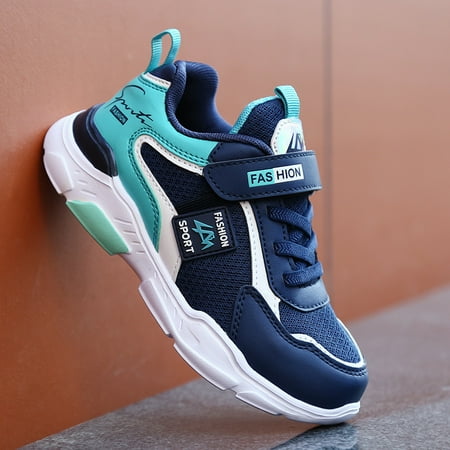 

Boys Shoes Mesh Breathable Lightweight Velcro Sneakers Running Shoes