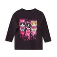 thumbnail image 4 of RXMEKW T-Shirt à Manches 3/4 Imprimé Ludique Col Rond pour Filles pour Garçons 3-12 Ans Coupe Régulière, 4 of 5