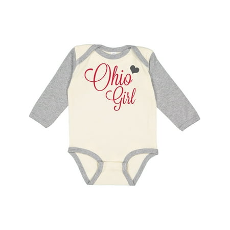 

Inktastic Ohio Girl Gift Baby Boy or Baby Girl Long Sleeve Bodysuit