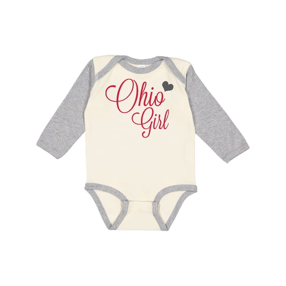 Inktastic Ohio Girl Boys or Girls Long Sleeve Baby Bodysuit